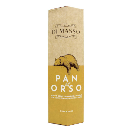 DI MASSO PAN DELL'ORSO SNACK CON GOCCE DI FINISSIMO CIOCCOLATO 5 PZ
