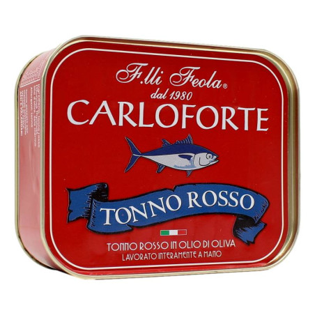 F.LLI FEOLA CARLOFORTE TONNO ROSSO IN OLIO DI OLIVA 350 GR