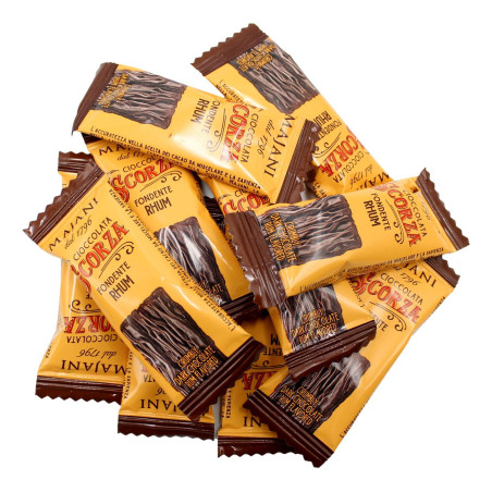 MAJANI CIOCCOLATA SCORZA FONDENTE CON RHUM 100 GR
