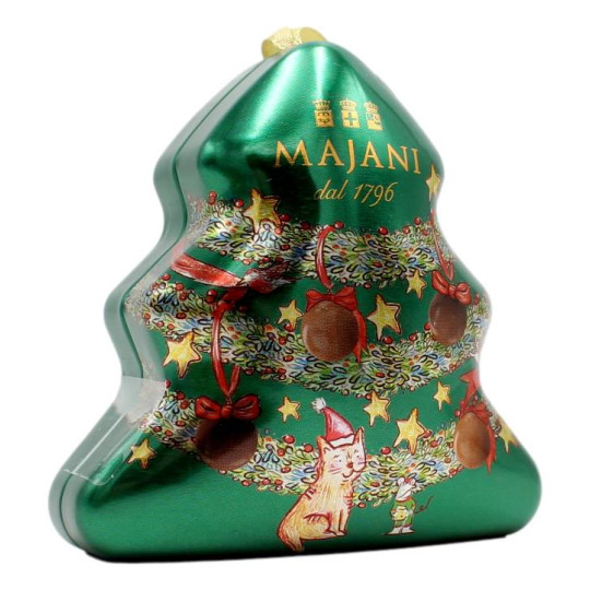 MAJANI "TINO" ALBERINO DI METALLO CON FUNE CON PRALINE ASSORTITE 25 GR