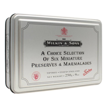 WILKIN & SONS LTD LATTA D'ARGENTO CON CONFETTURE E MARMELLATE ASSORTITE 6X42 GR