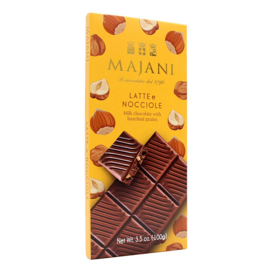MAJANI TAVOLETTA AL LATTE CON GRANELLA DI NOCCIOLE 100 GR
