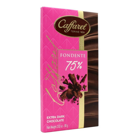 CAFFAREL TAVOLETTA DARK 75% CACAO 80 GR