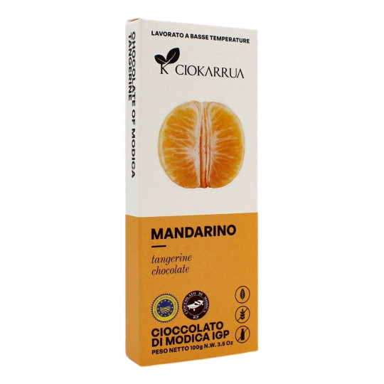 CIOKARRUA CIOCCOLATO DI MODICA I.G.P. AL MANDARINO 100 GR