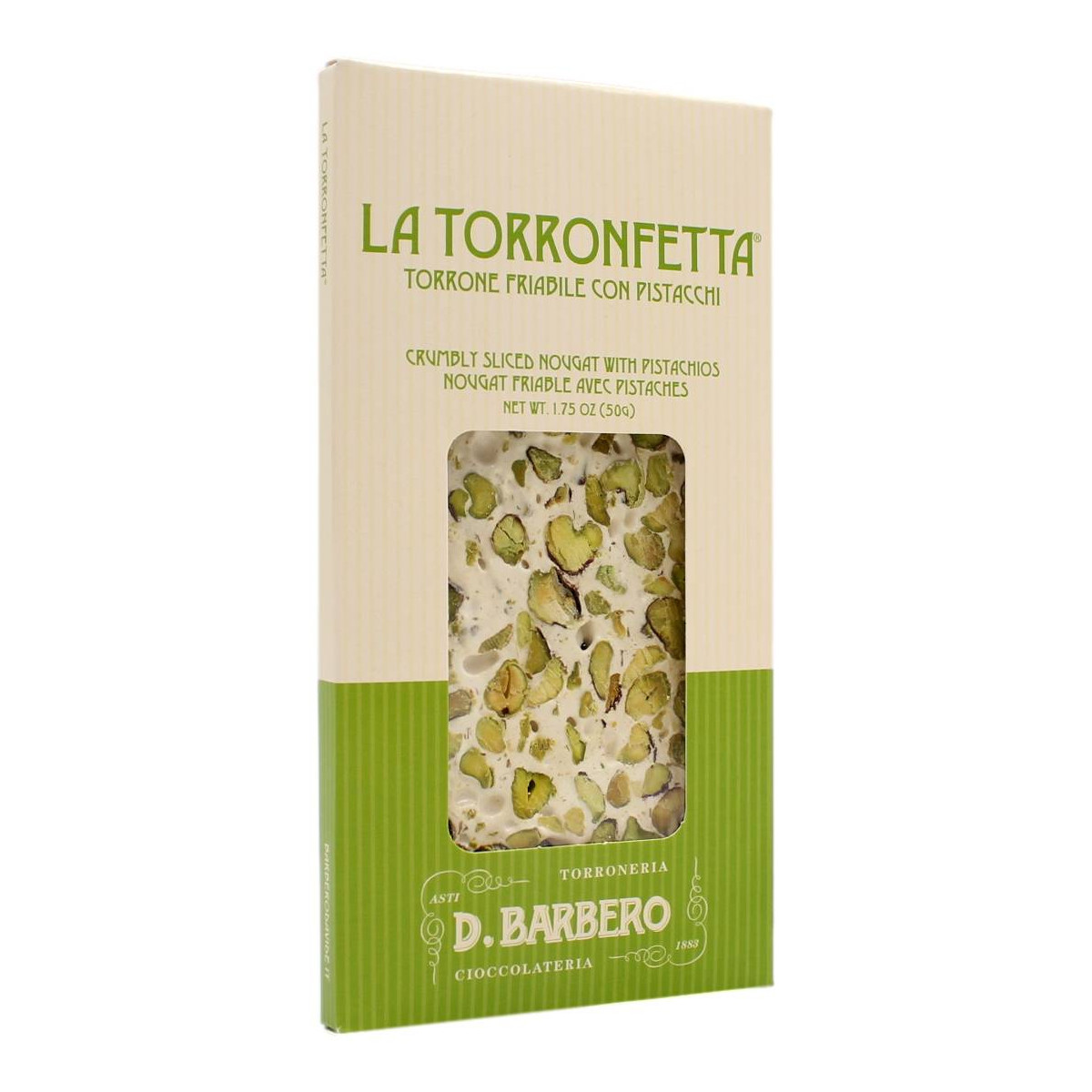 BARBERO LA TORRONFETTA CON PISTACCHI 50 GR