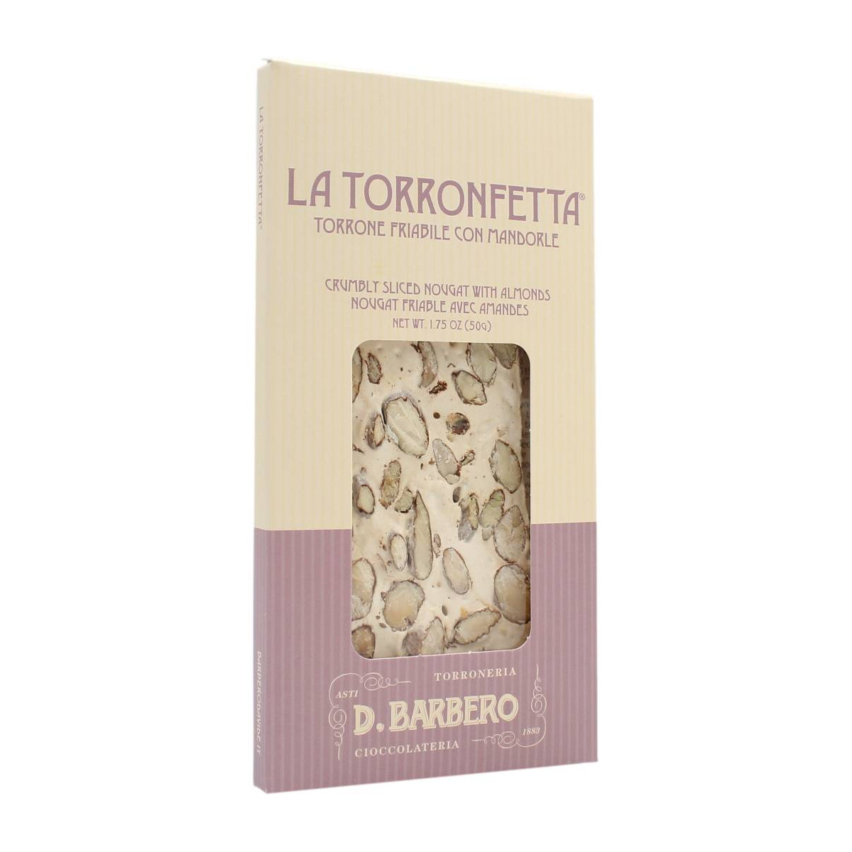 BARBERO LA TORRONFETTA CON MANDORLE 50 GR