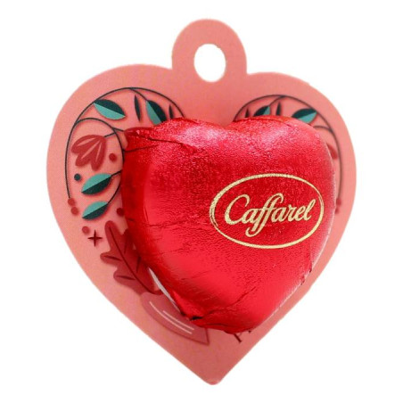CAFFAREL CUORE DI CIOCCOLATO AL LATTE PERSONALIZZABILE DA APPENDERE 15 GR