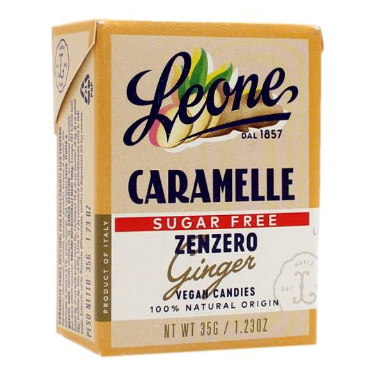 LEONE CARAMELLE SENZA ZUCCHERI ALLO ZENZERO 35 GR