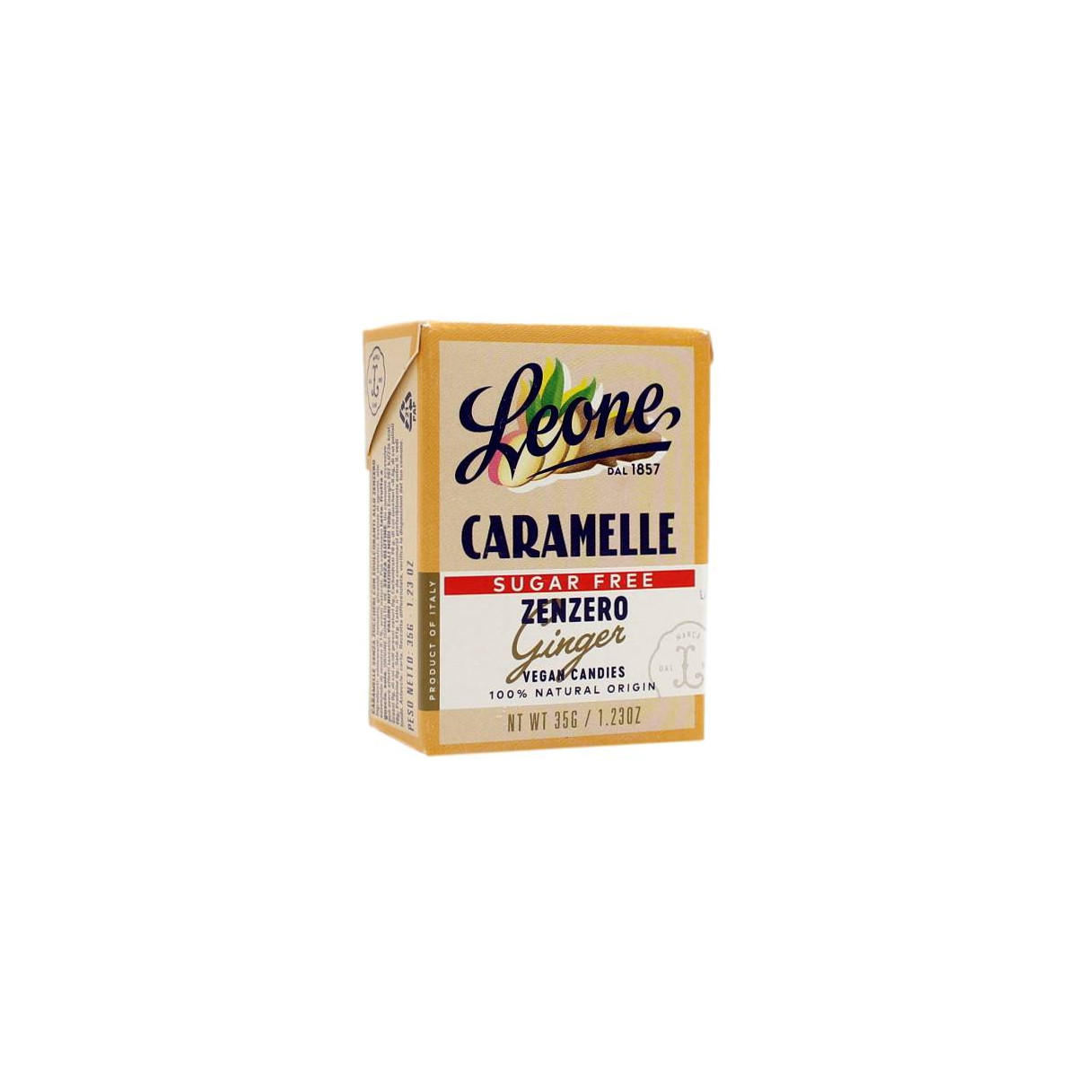 LEONE CARAMELLE SENZA ZUCCHERI ALLO ZENZERO 35 GR
